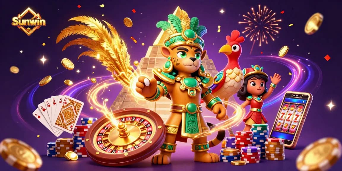 Experience thrilling gameplay with Sunwin as vibrant casino characters and elements spark to life.