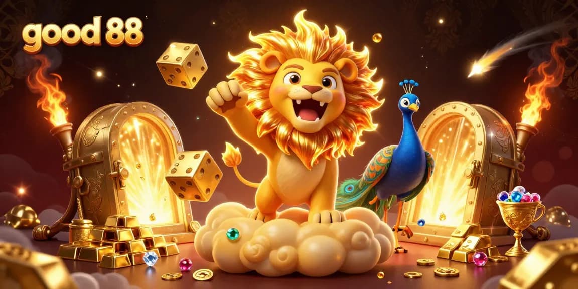 Experience thrilling wins at good 88 casino with golden treasures and vibrant gaming elements.
