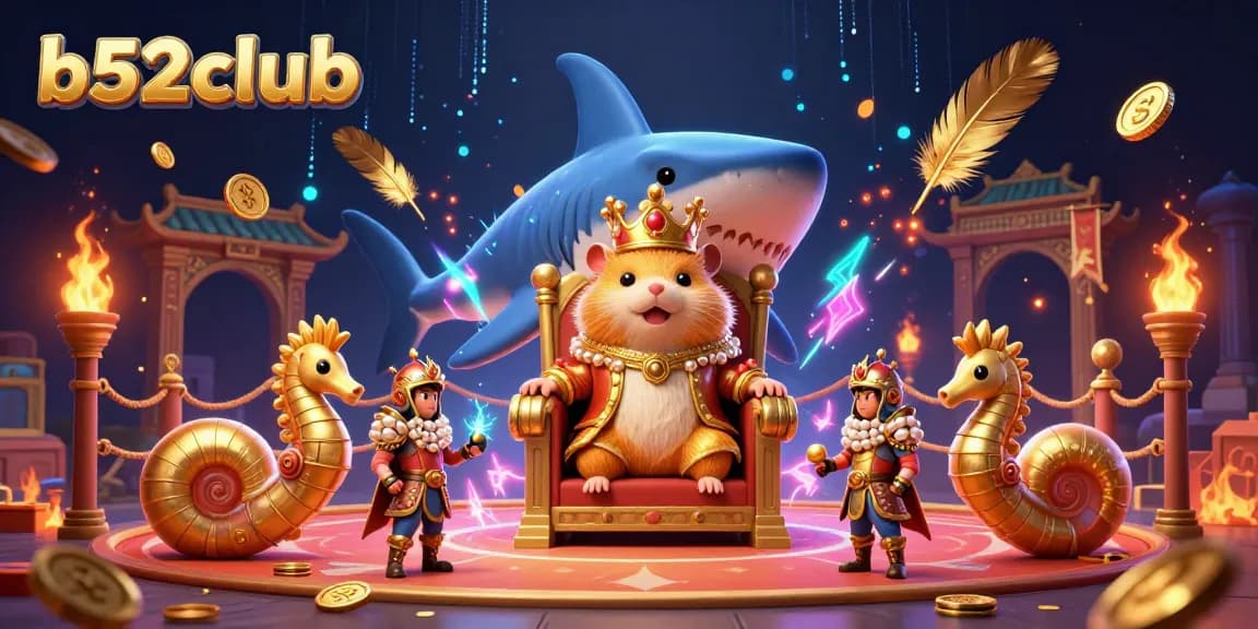 Experience thrilling gameplay with b52club's vibrant casino-themed scene featuring unique characters and dynamic elements.