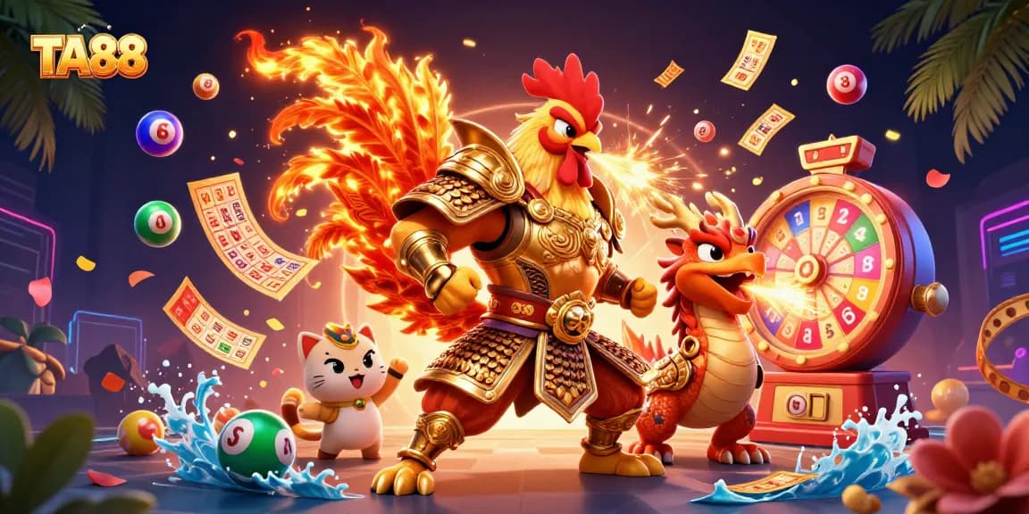 Engage with TA88's thrilling casino scene featuring dynamic characters and vibrant game elements!
