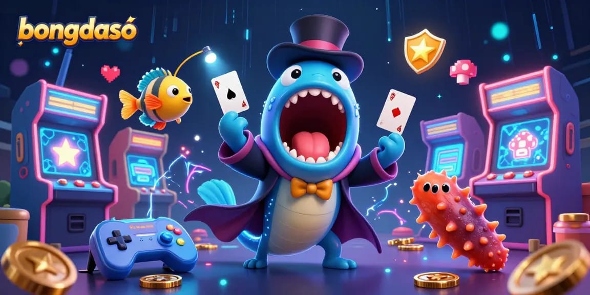 Bongdaso engages players with vibrant magical action in this dazzling 3D casino illustration.