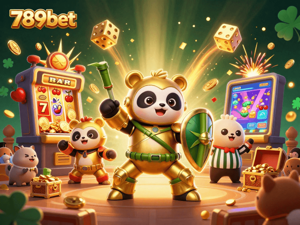 Experience thrilling gameplay with 789bet's captivating casino scene filled with dynamic slots and vibrant effects.