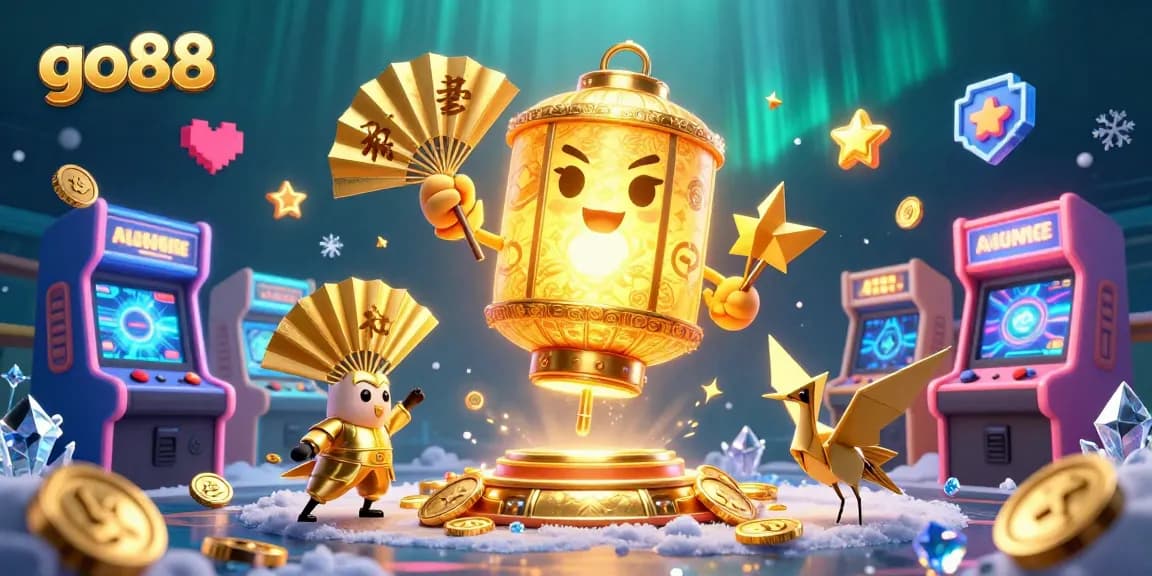Play exciting games at go88 casino with vibrant 3D characters and magical golden elements.