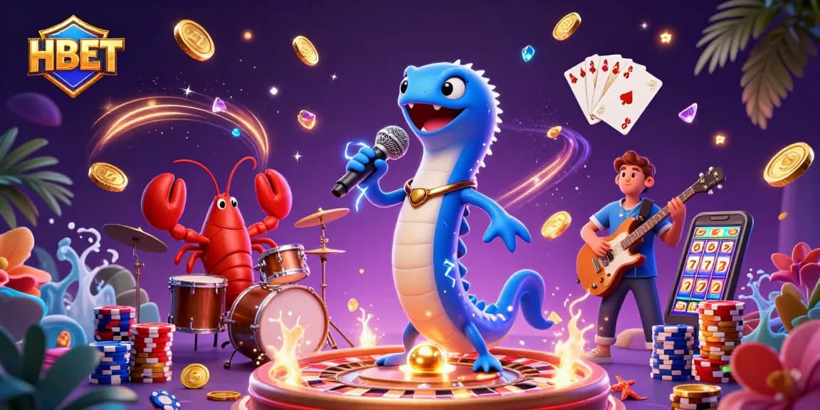 Play exciting games at HBET with an electric eel DJ and an underwater casino scene full of action.