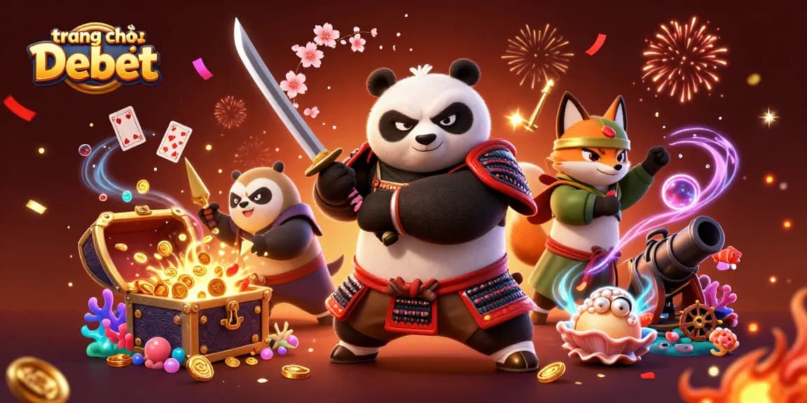 Immerse in excitement with trang chủ Debet, showcasing an action-packed casino illustration.