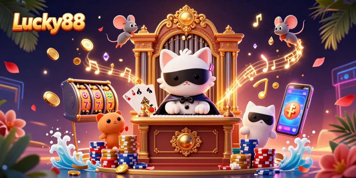 Experience big wins with Lucky88 slot machine, featuring iconic characters and vibrant scenes.