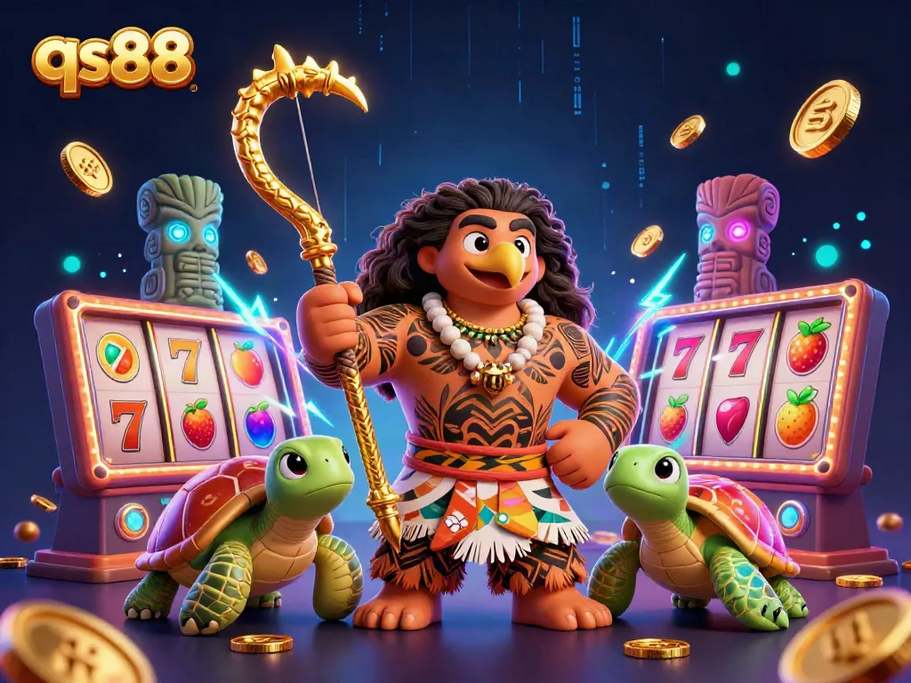 Experience thrilling qs88 slot adventures with Polynesian demigod and turtle allies.