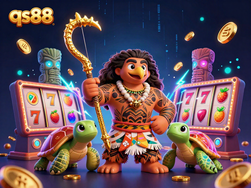 Experience thrilling qs88 slot adventures with Polynesian demigod and turtle allies.