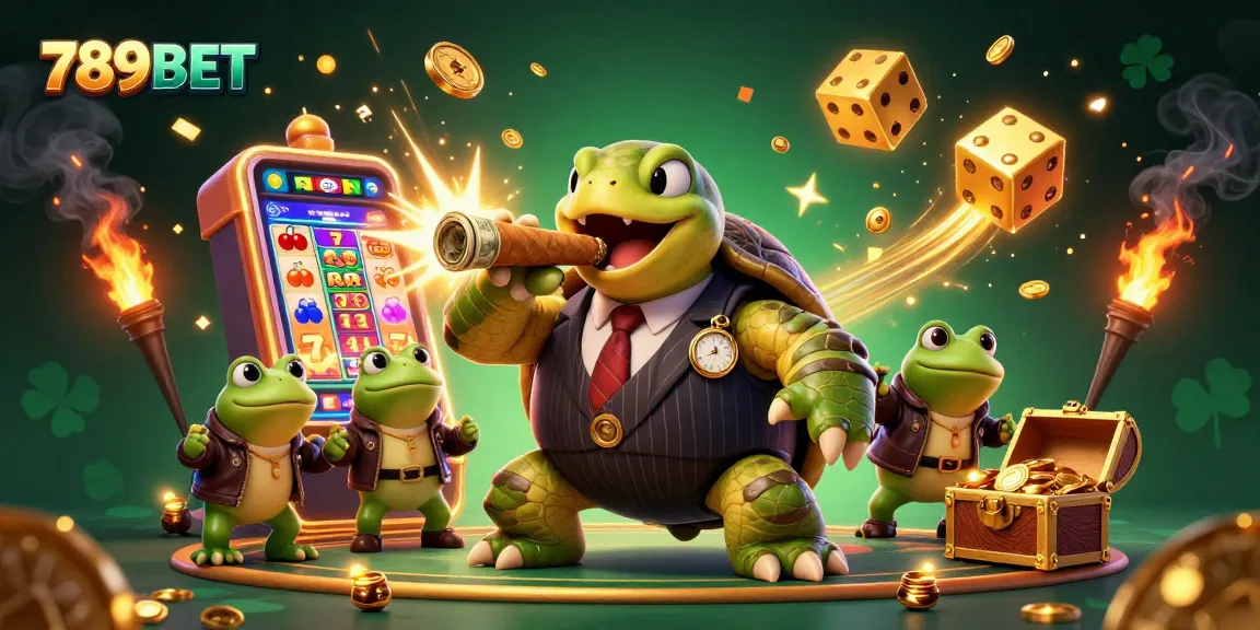 Experience thrilling wins with 789BET in a vibrant casino adventure featuring a lively 3D scene.
