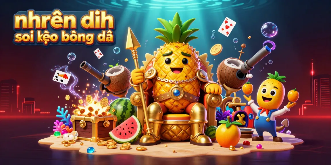 Engage with nhận định soi kèo bóng đá through a vibrant, colorful 3D casino-themed illustration.