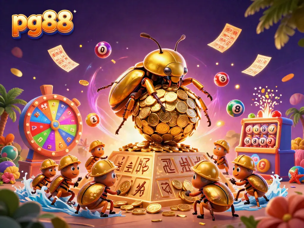 Engage with pg88's thrilling casino action featuring colorful dynamic lottery elements.