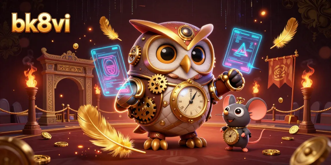 Engage in thrilling gameplay at bk8vi with immersive casino elements in a vibrant 3D scene.