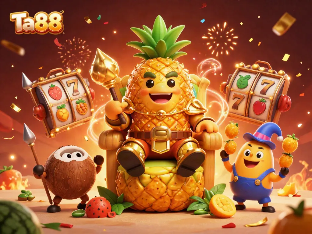 Engage with Ta88's thrilling casino experience featuring vibrant characters in a dynamic gaming scene.