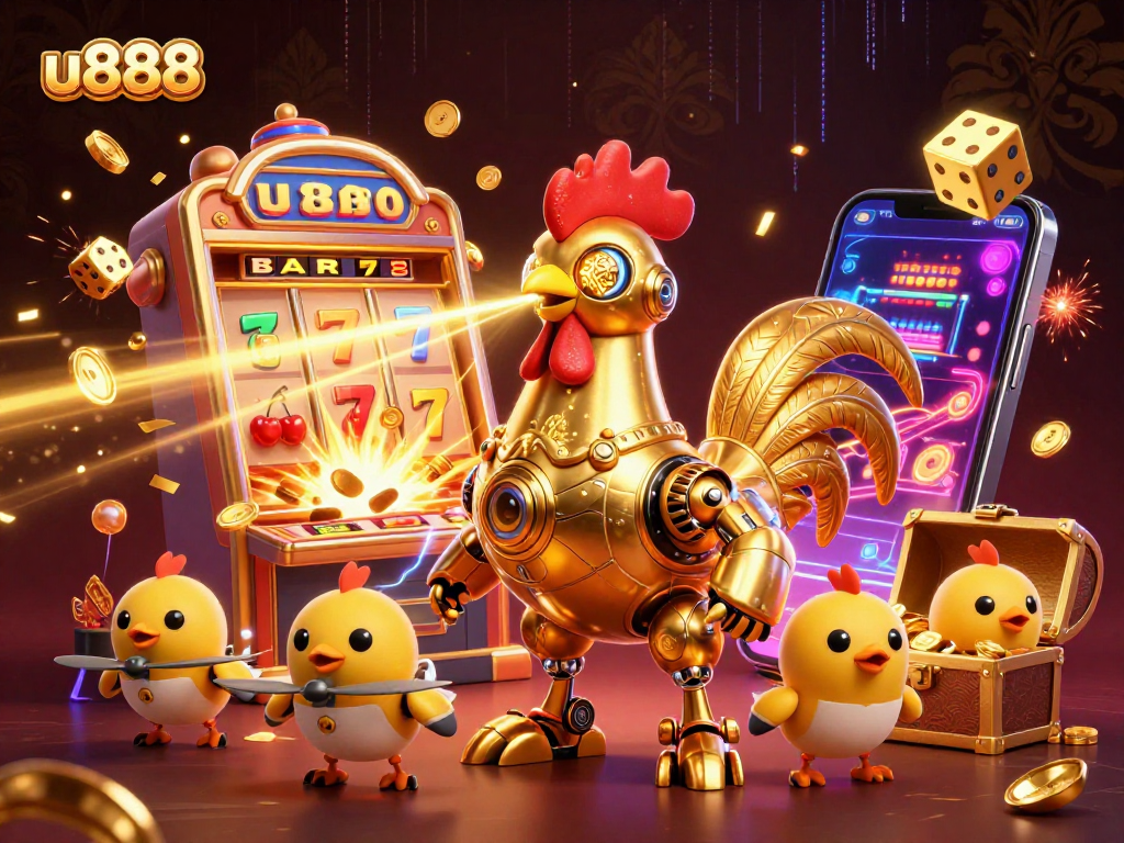 Experience the thrilling excitement of u888's casino adventures with vibrant characters and exploding jackpots.