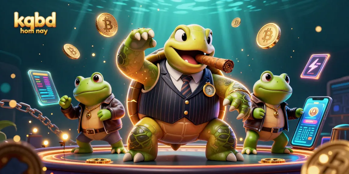Engage with kqbd hom nay in a vibrant casino scene featuring a snapping turtle in a mobster suit.