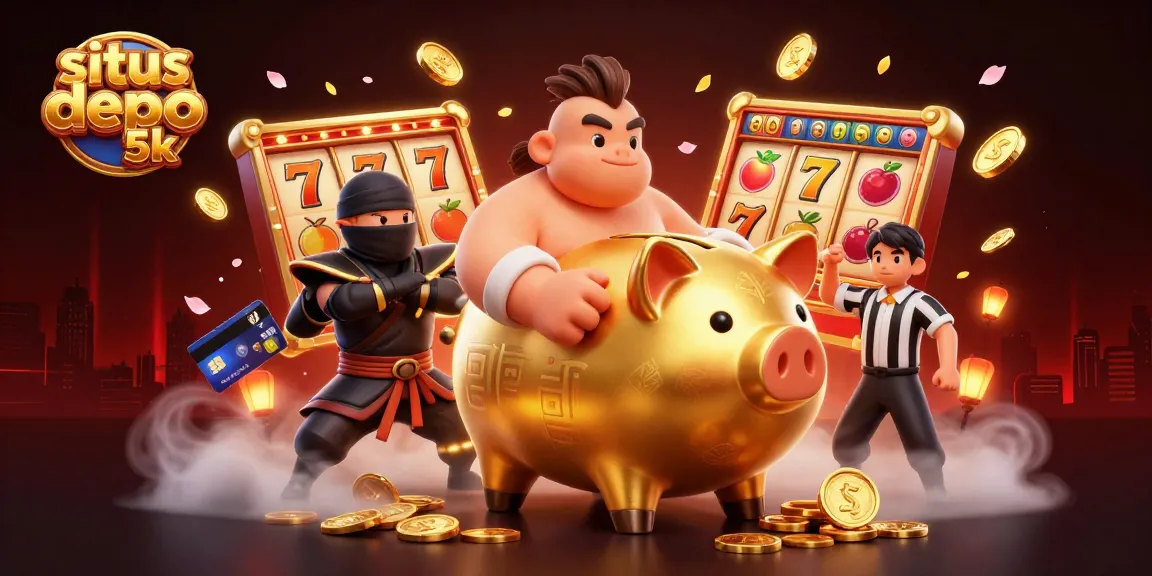 Experience the thrill of situs depo 5k with vibrant slots and engaging characters in a captivating scene.