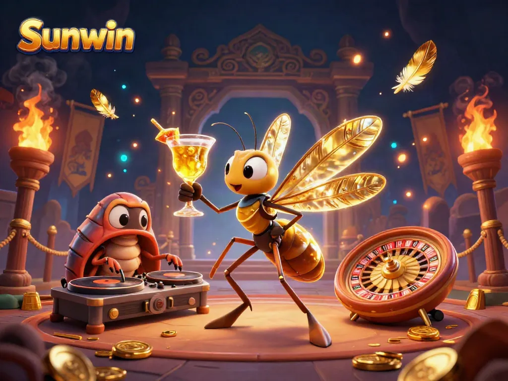Experience thrilling gameplay with Sunwin's vibrant casino scene featuring unique characters and engaging elements.