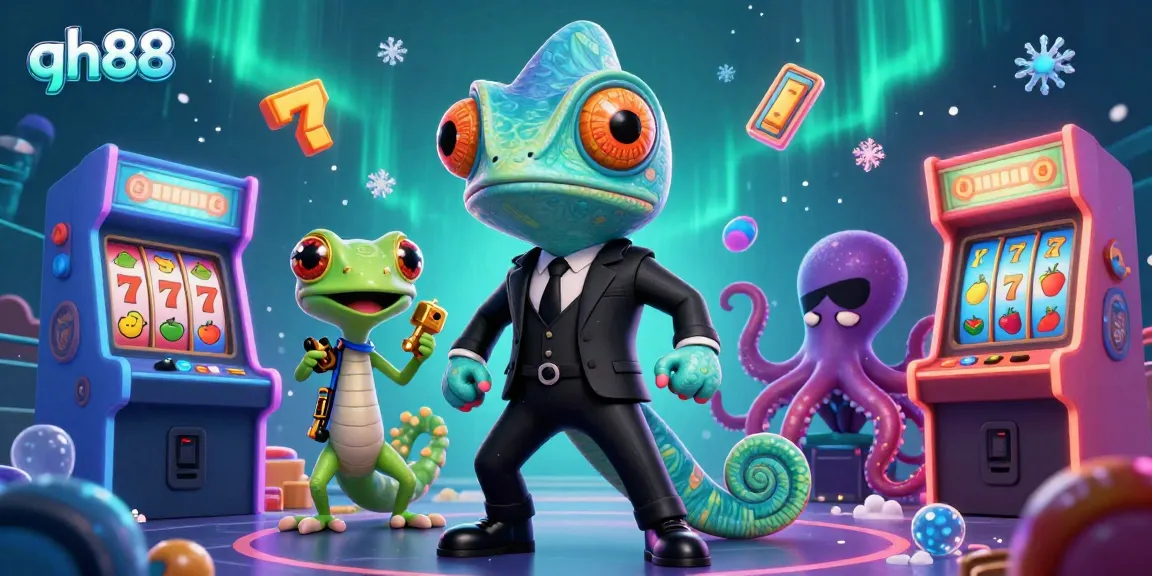 Experience vibrant gameplay with qh88 characters, immersed in a rich casino world of colors and excitement.