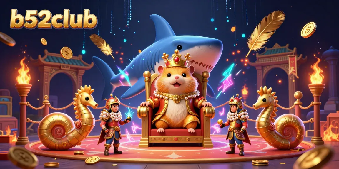 Experience thrilling gameplay with b52club's vibrant casino-themed scene featuring unique characters and dynamic elements.