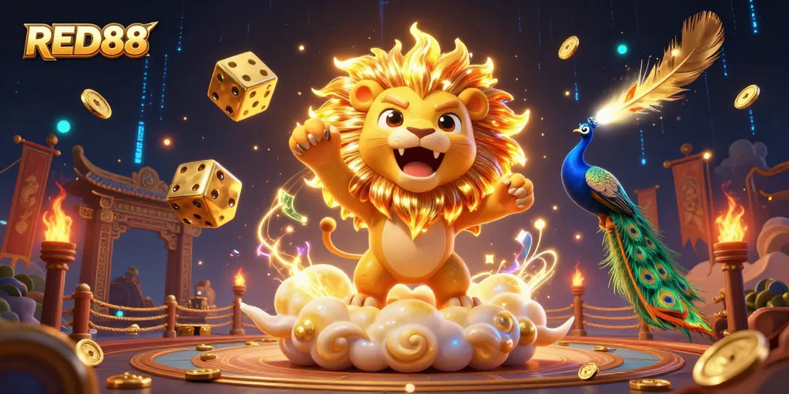 Engage with RED88 in dynamic 3D casino adventure, featuring vibrant characters and thrilling game elements.